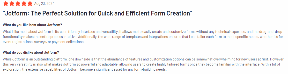 Jotform review