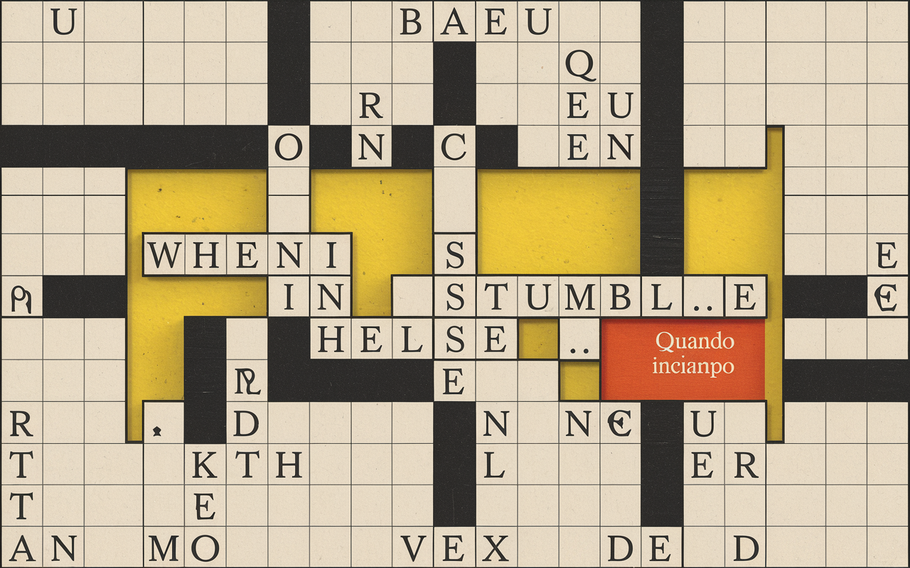  hellseed crossword in Spanish quando inciampo