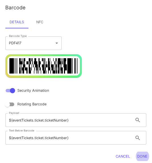 barcodes for digital tickets