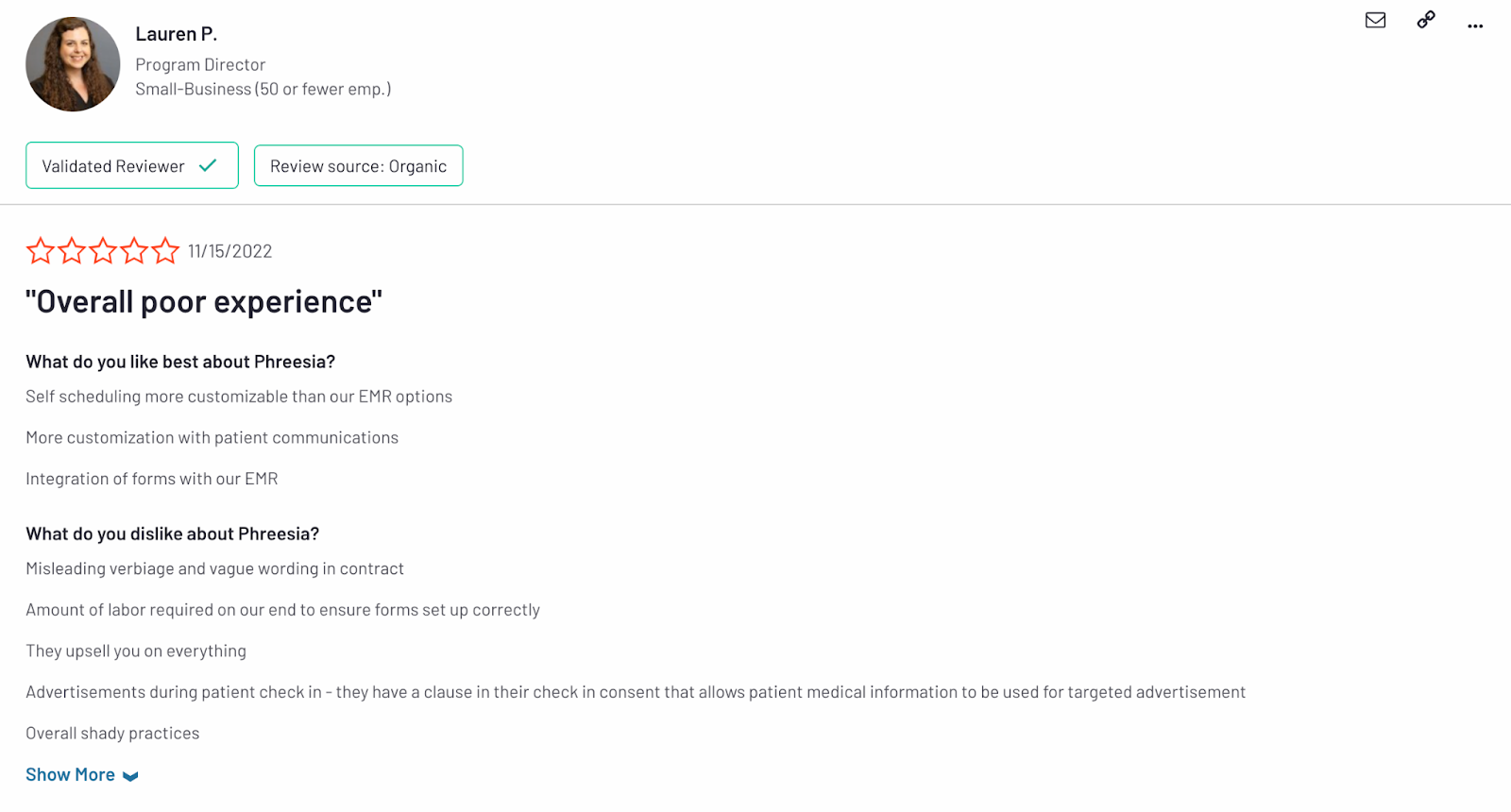 Phreesia Ratings and Customer Reviews: