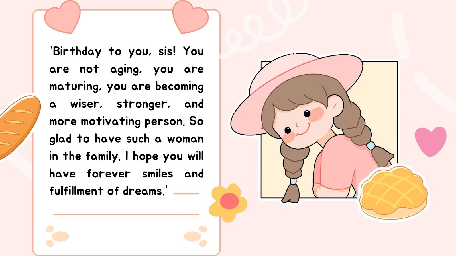 Examples of heart touching message for my sister.
