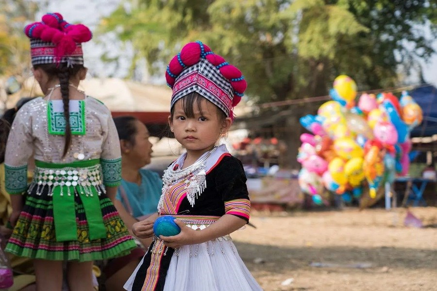 A Hmong girl in Ban Vang Ngern 