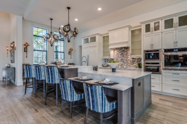 unique kitchen island ideas for your home remodel multi level design with patterned chairs and pendant lighting custom built michigan