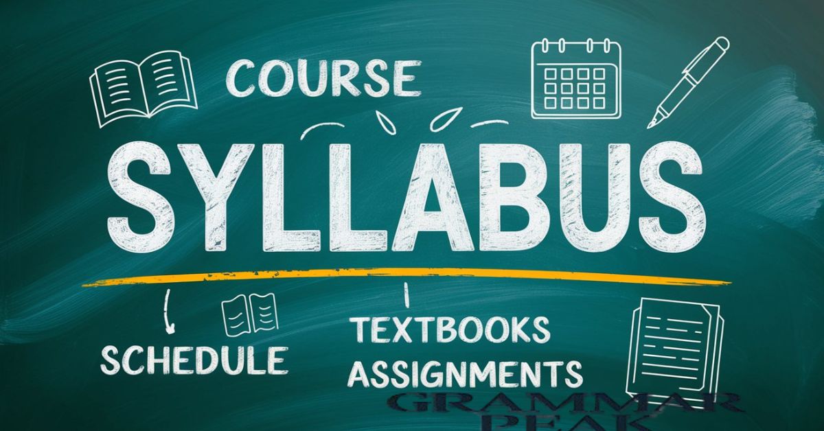 Synonyms for the Word “Syllabus”