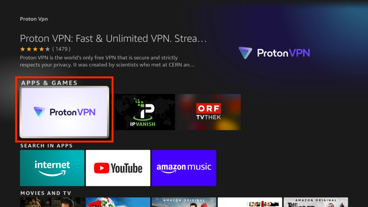 ProtonVPN (Best Free VPN for Firestick)