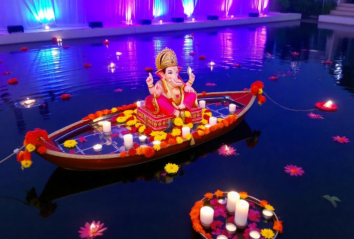 creative ganpati decoration