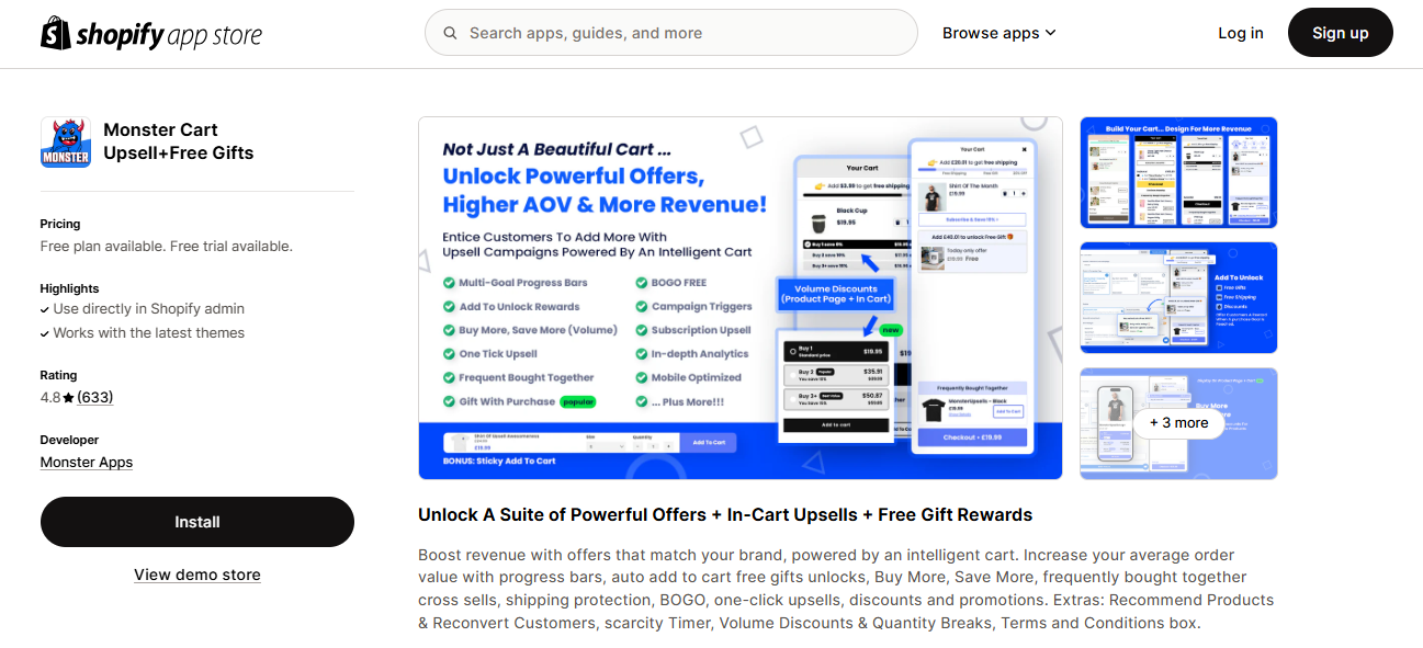 shopify free gifts apps