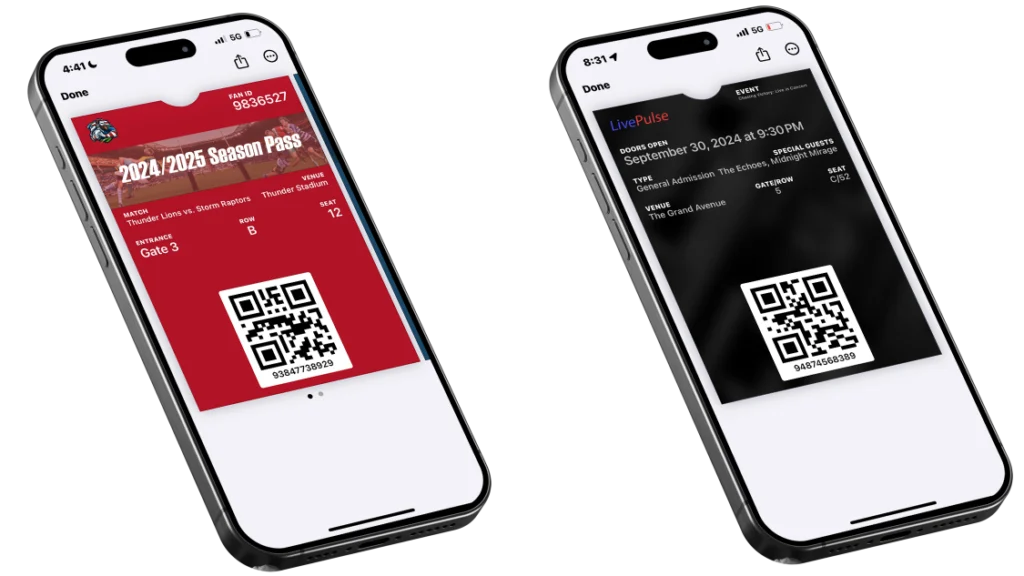 QR code ticketing