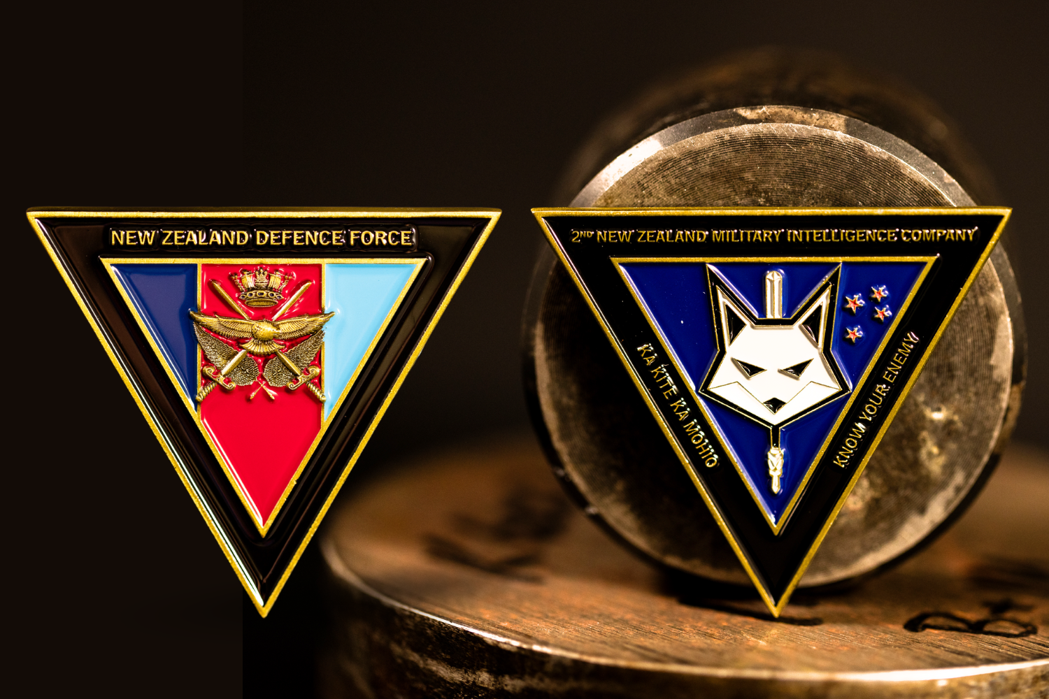 Custom New Zealand Defence Force challenge coin.