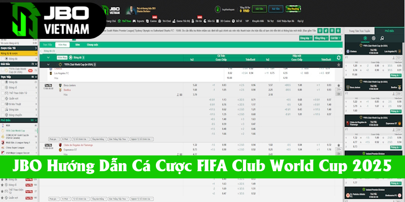 JBO hướng dẫn vào tiền FIFA Club World Cup