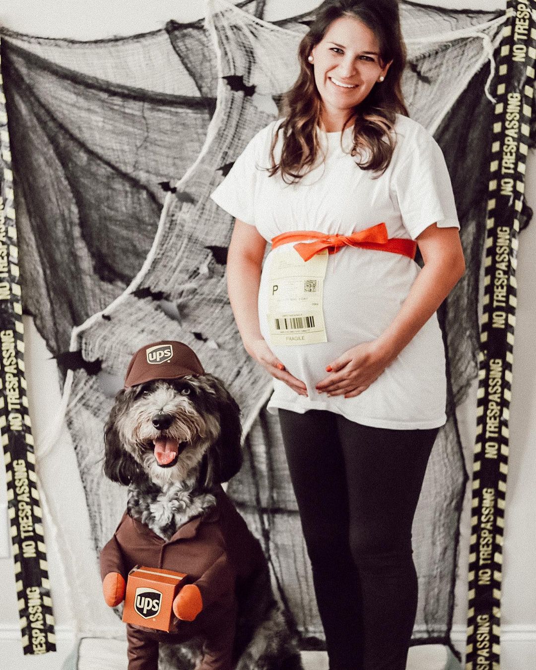pregnant mom & dog