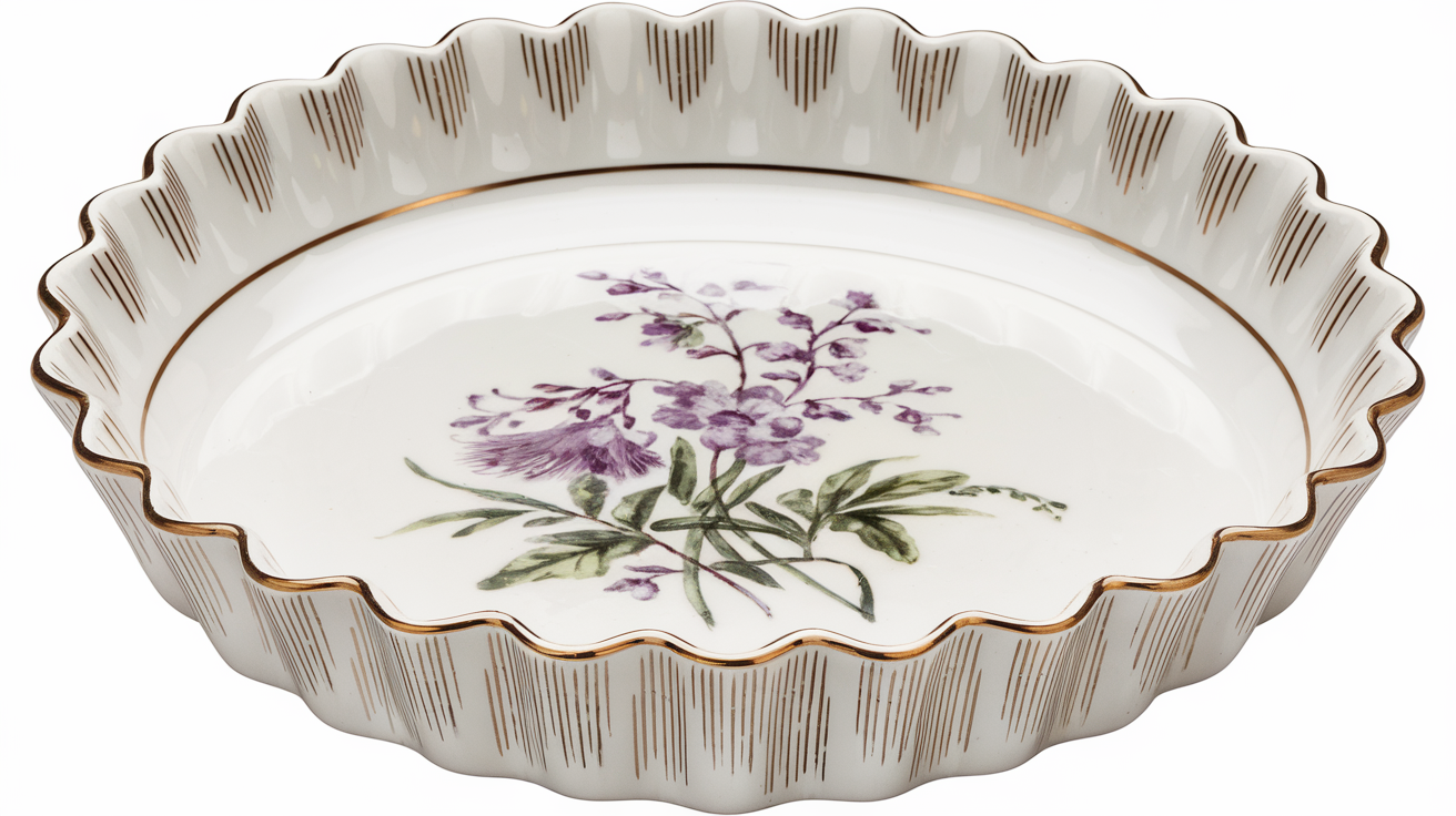 Spode Stafford Flowers Quiche Baking Dish Round