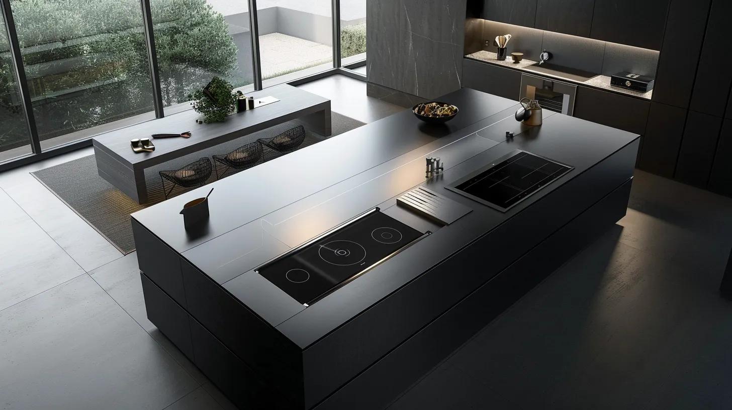 a sleek, modern kitchen featuring high-end appliances, clean lines, and contemporary finishes, showcasing elements of innovative home remodeling designed for functionality and style.