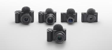 Product image of the ZV series camera lineup