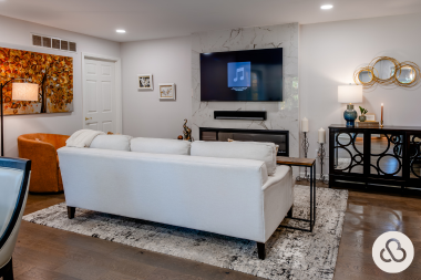 top lighting ideas for your living room remodel tv area with floor lamp and couch custom built michigan