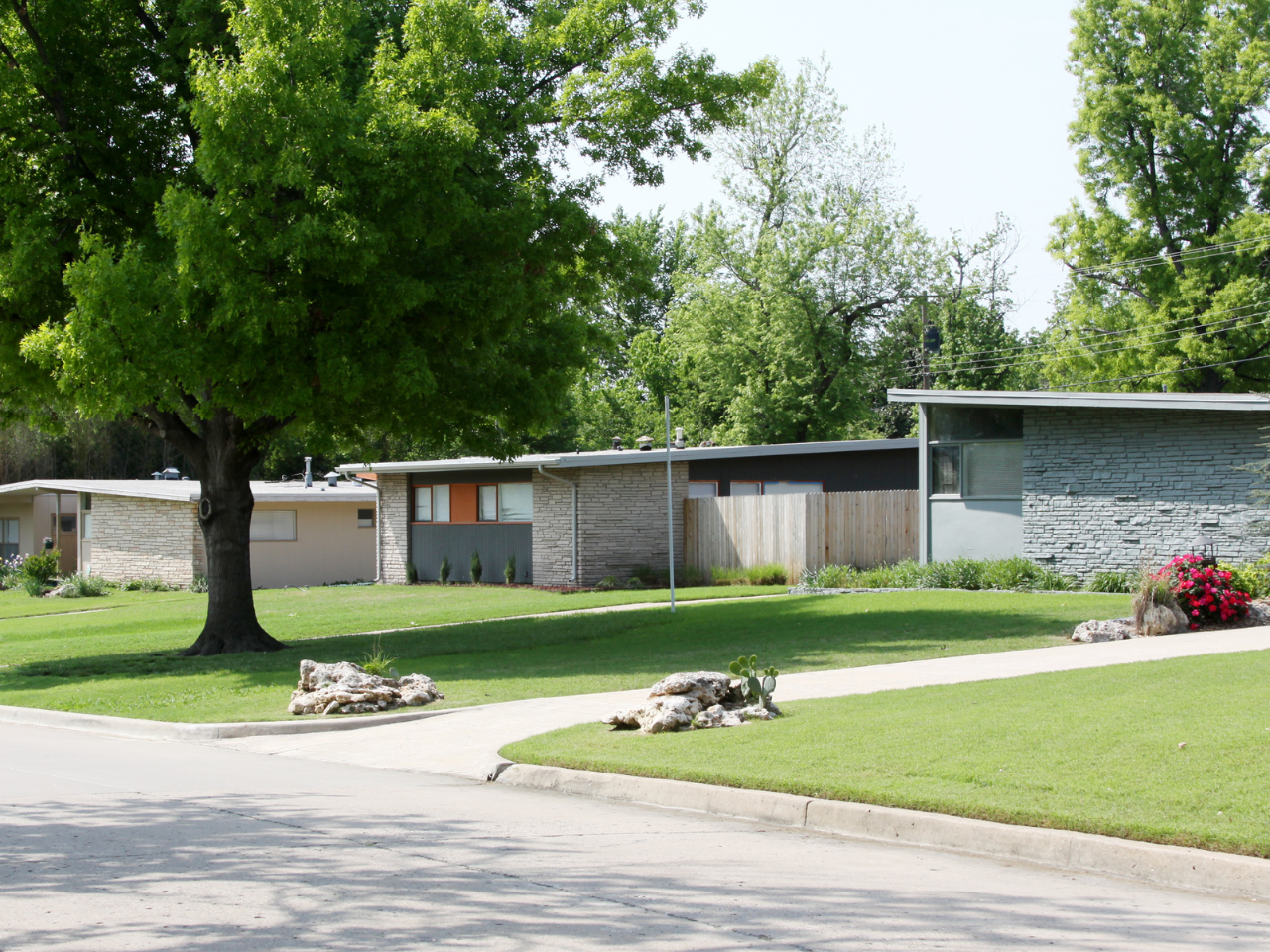 houses with flat roofs