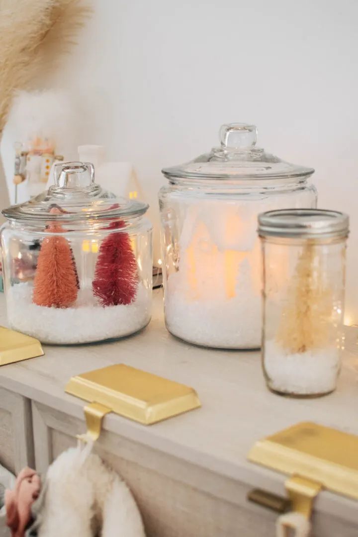 Christmas jar decor