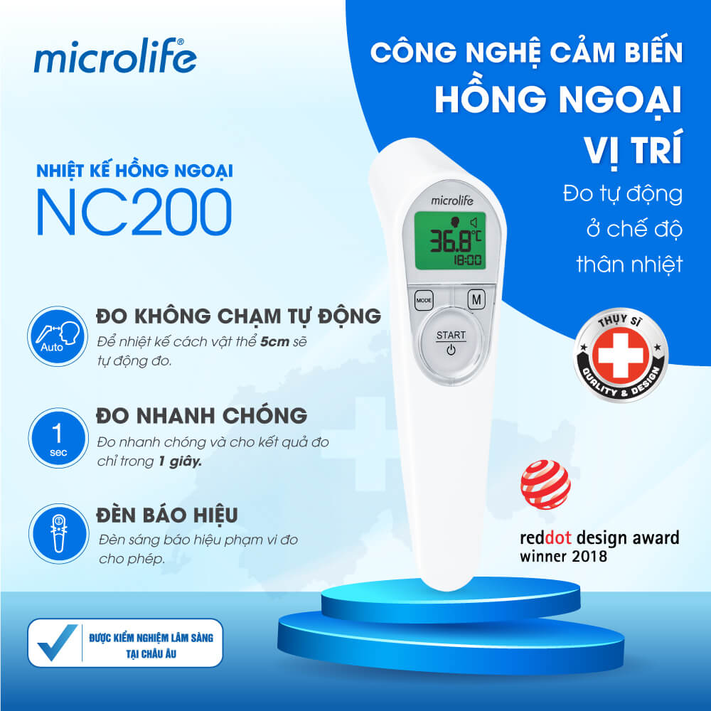 Tính năng nổi bật nhiệt kế hồng ngoại NC200