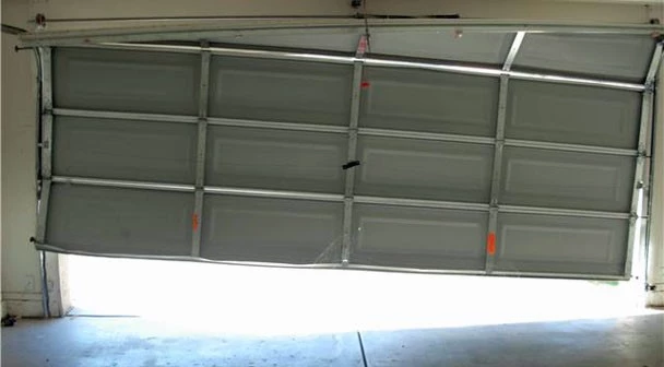 garage door off track