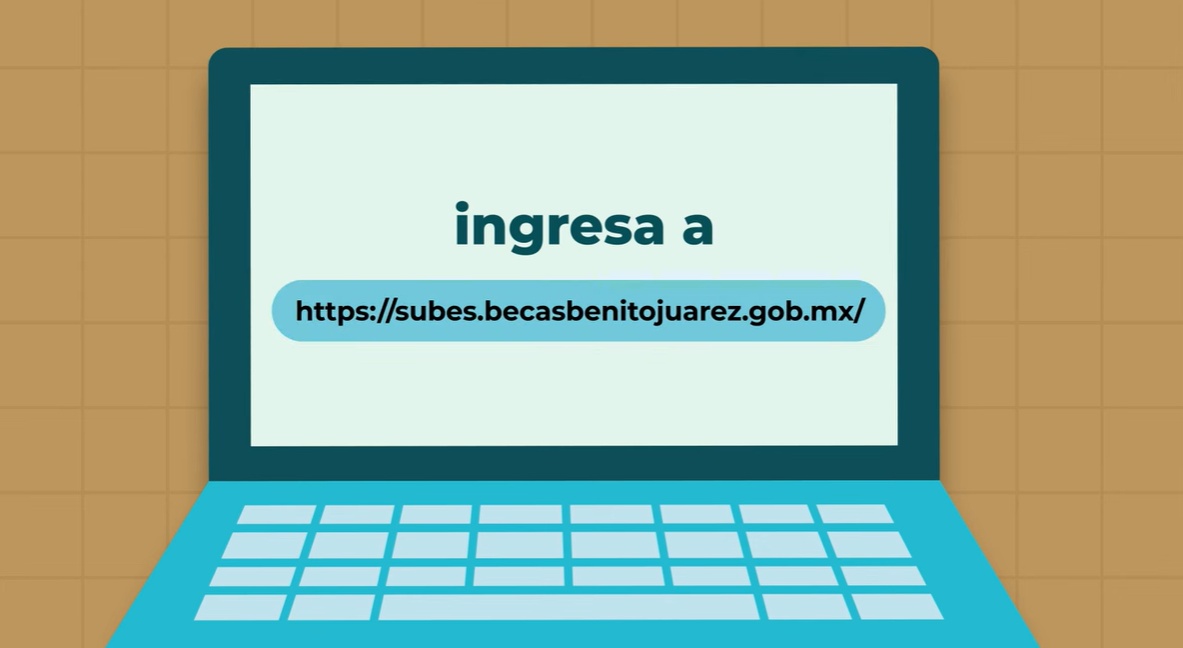 Ir a https://subes.becasbenitojuarez.gob.mx/ y haga clic en “Regístrese aquí”.