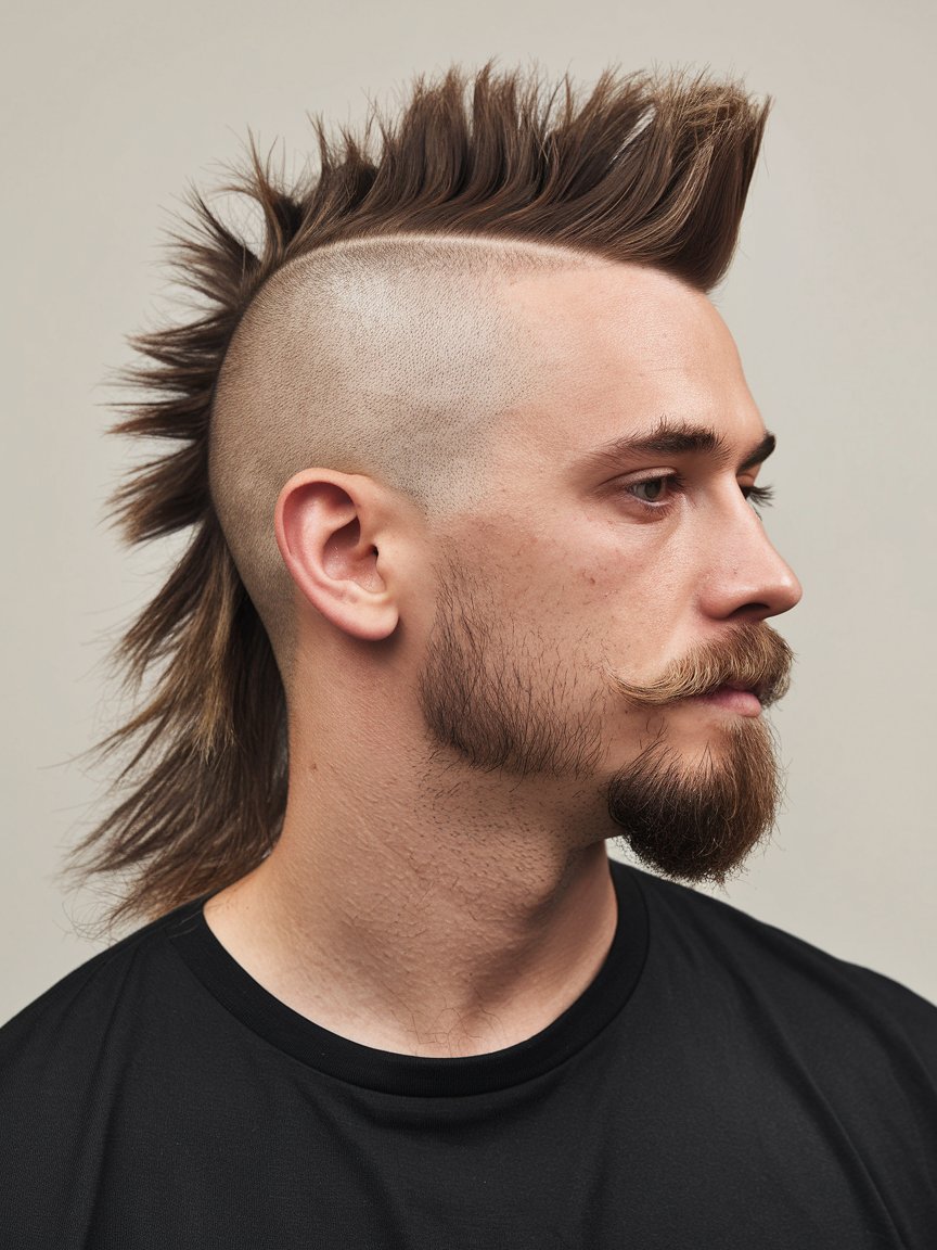 4. Mohawk Mullet Fade