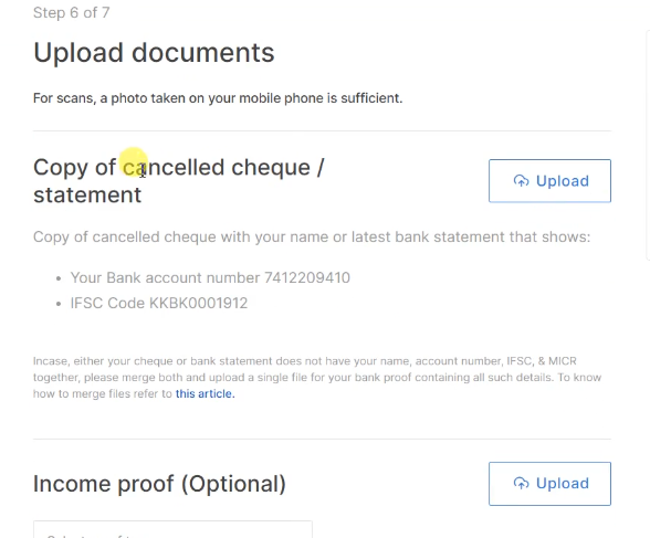 Upload Documents