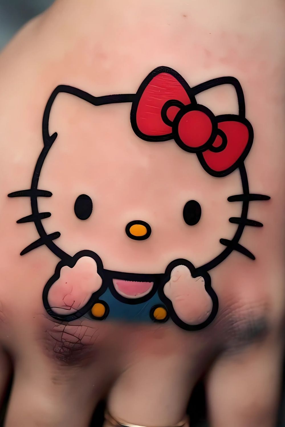 Timeless Hello Kitty Face Tattoo