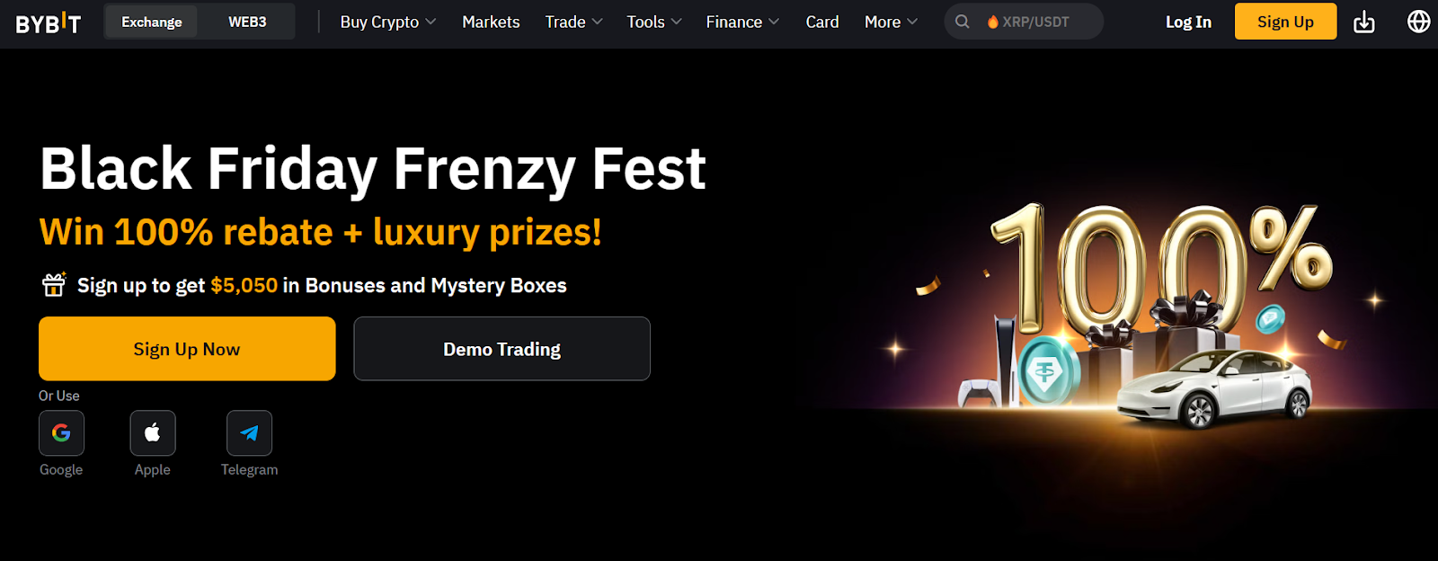 Bybit homepage 