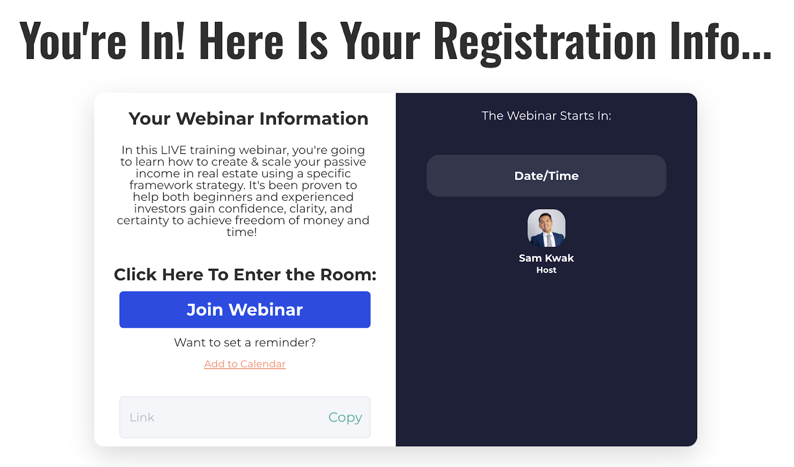 Passive Income Mastery Registration