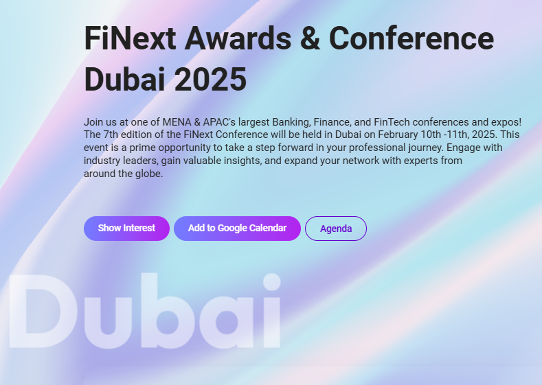 FiNext Awards & Conference Dubai 2025