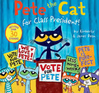 image of Pete the Cat voting