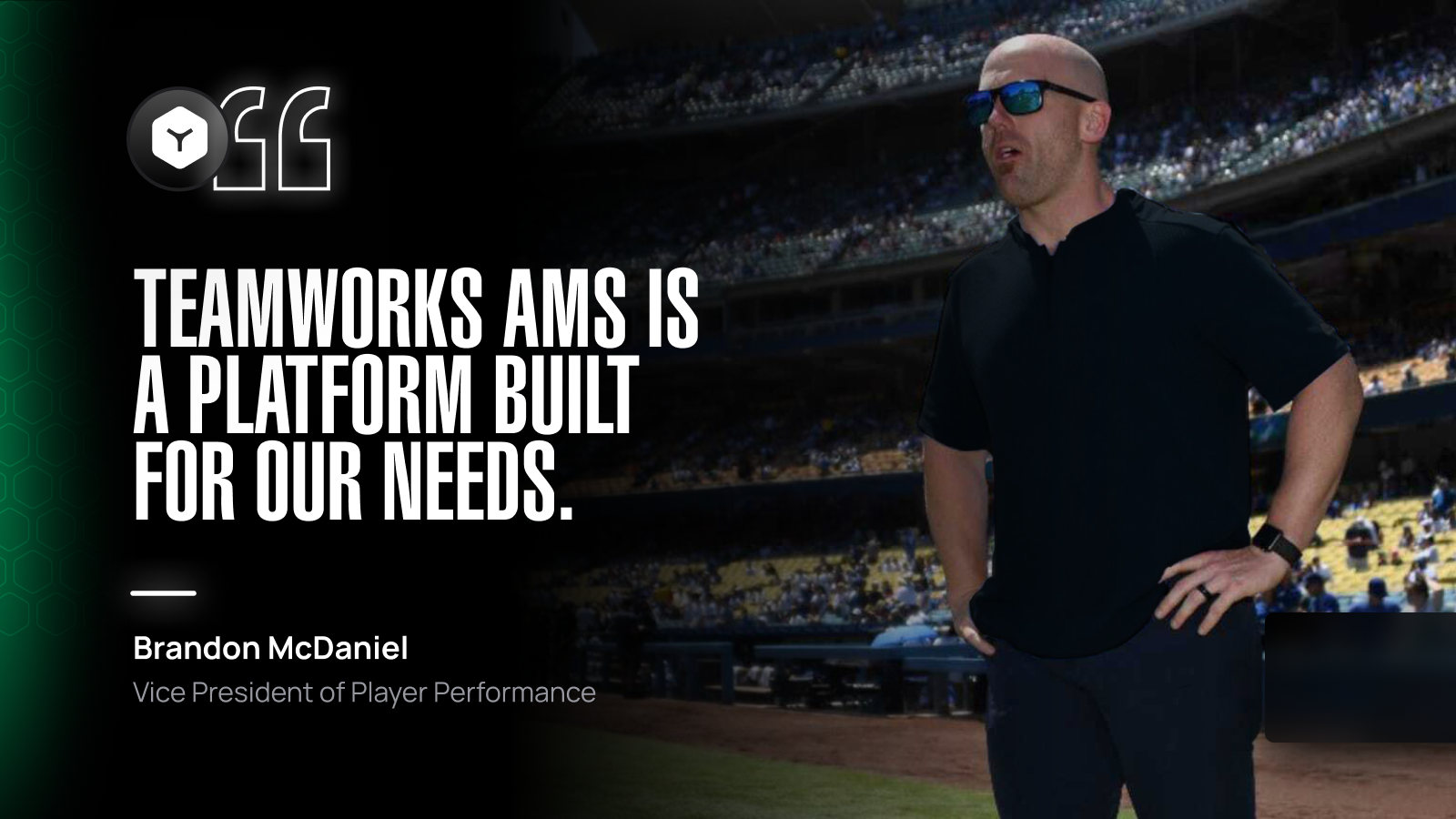 Teamworks AMS is built for Brandon McDaniel's needs in the MLB.