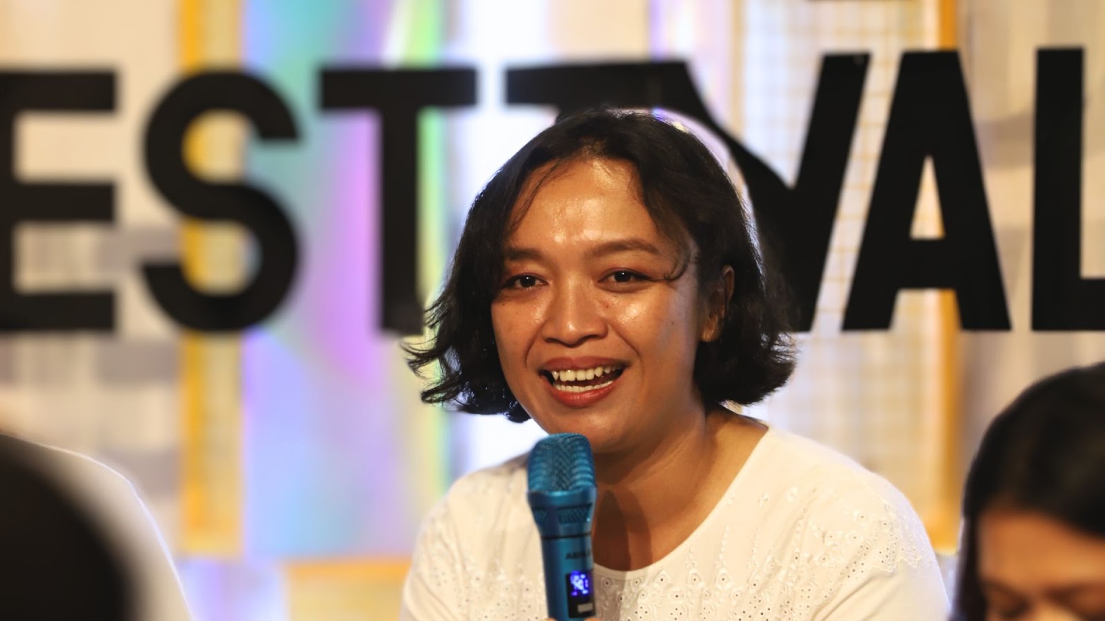 Linda Agnesia, salah satu kurator IDF 2024. (Foto: Grace Angel/Froyonion) 