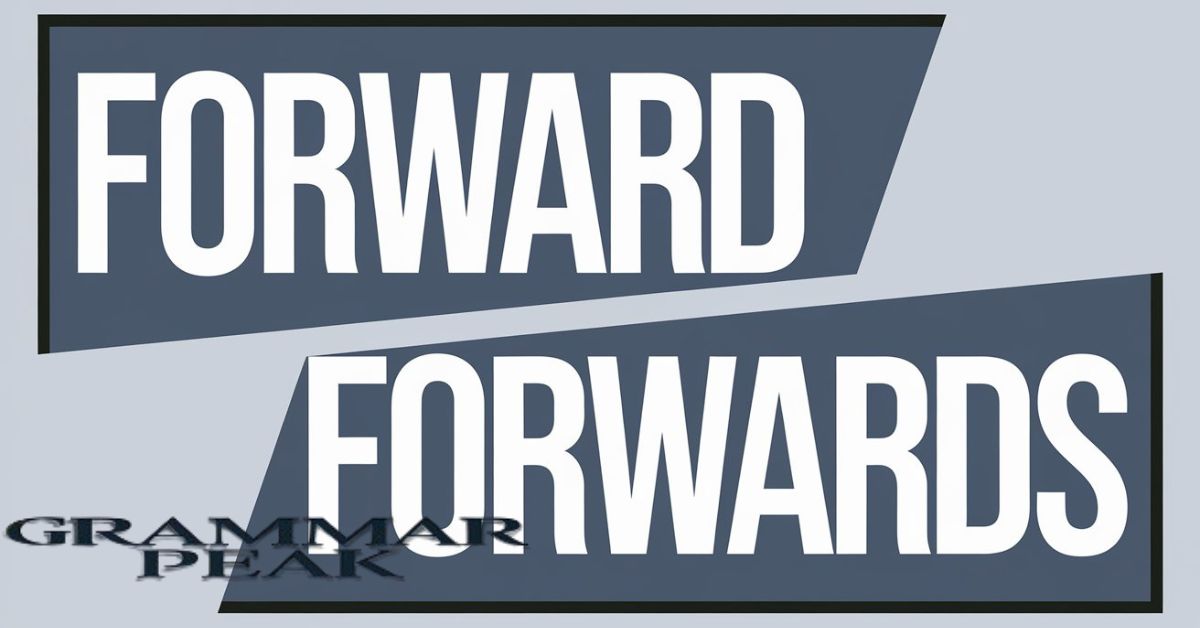 Examples of “Forward” and “Forwards” in Sentences