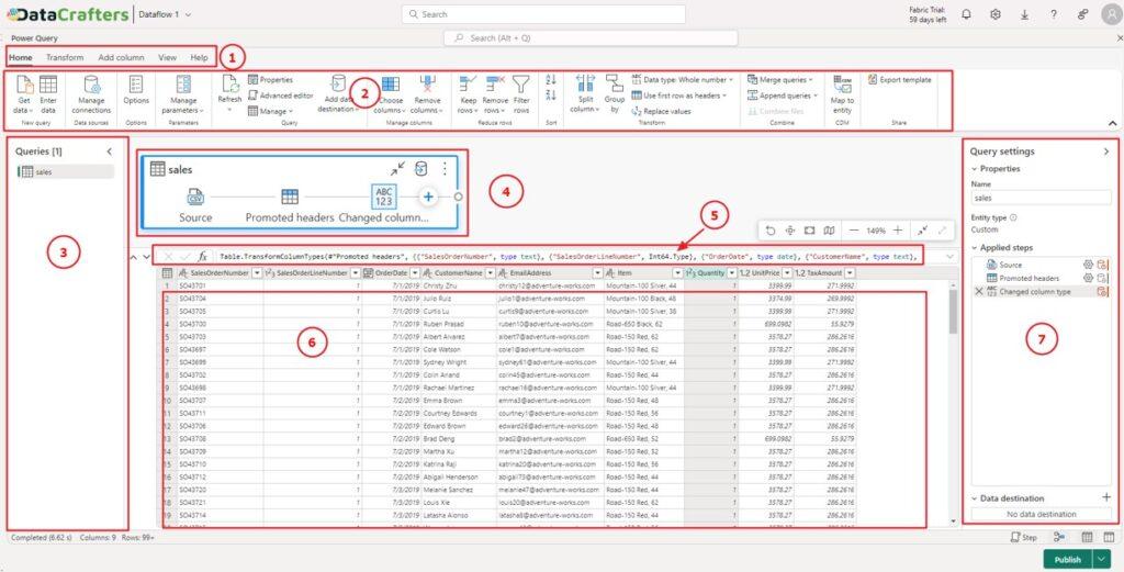 overview of power query editor