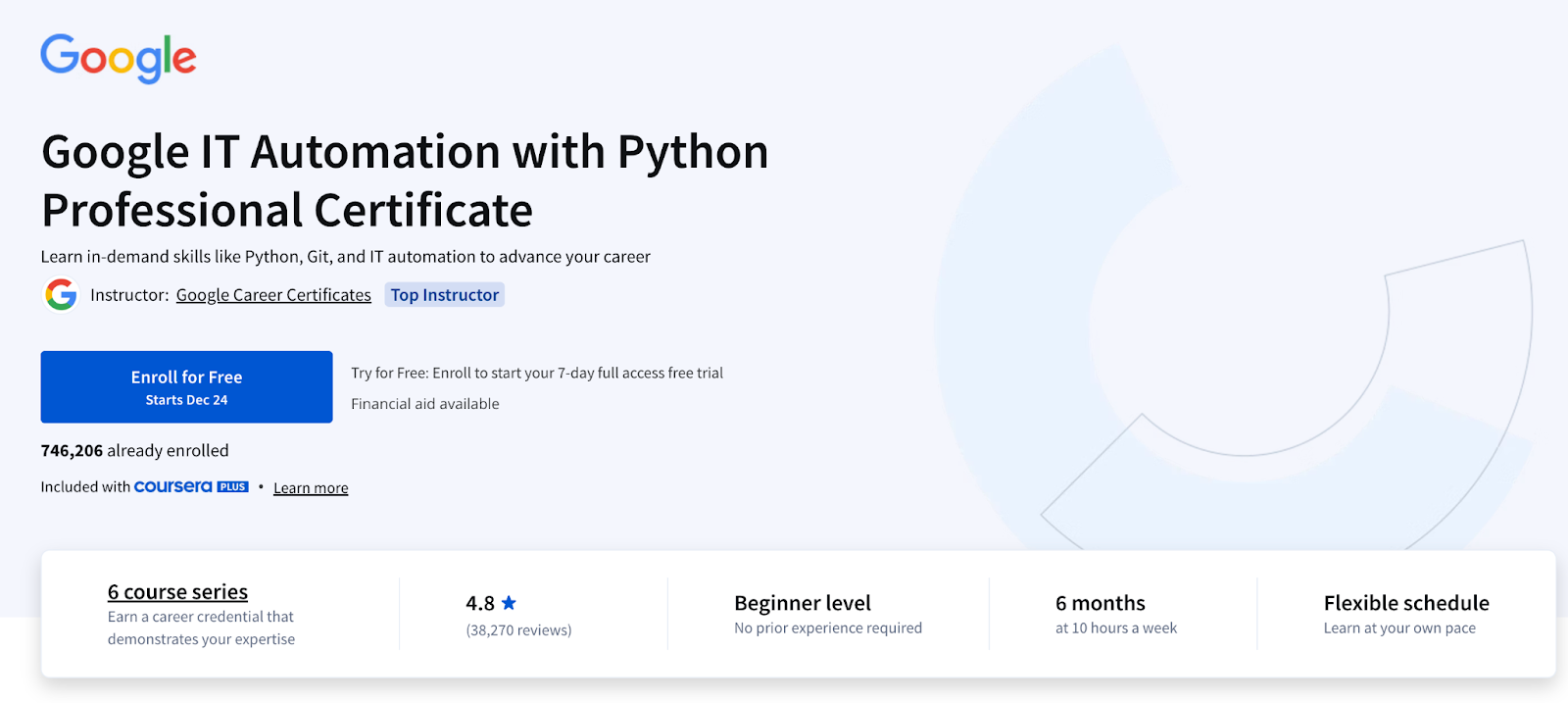 Google's IT Automation with Python Professional Certificate