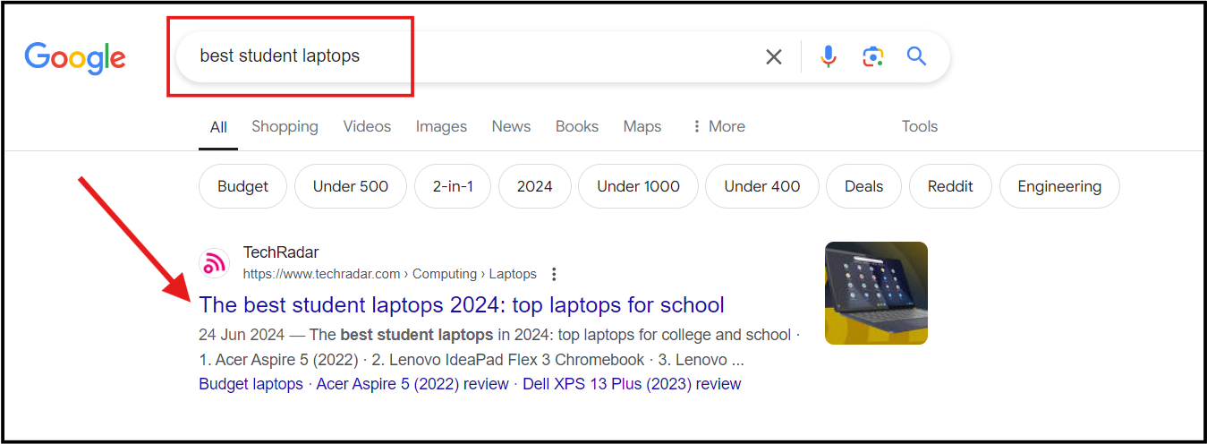Meta description with a primary keyword ranking #1 on Google