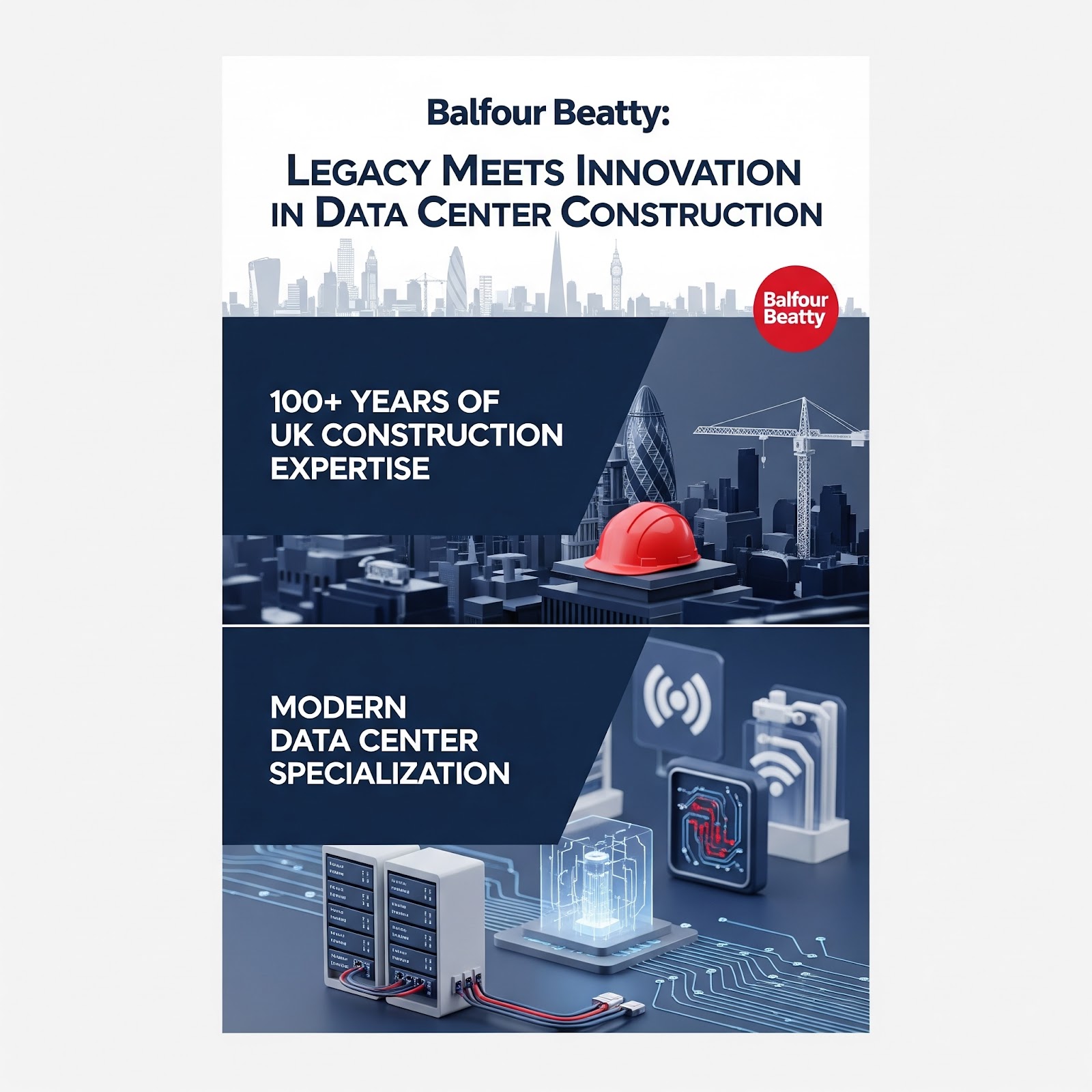 Balfour Beatty data center construction companies building facility in London