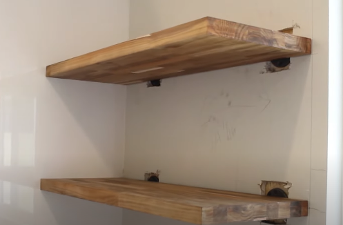 floating shelves in your kitchen