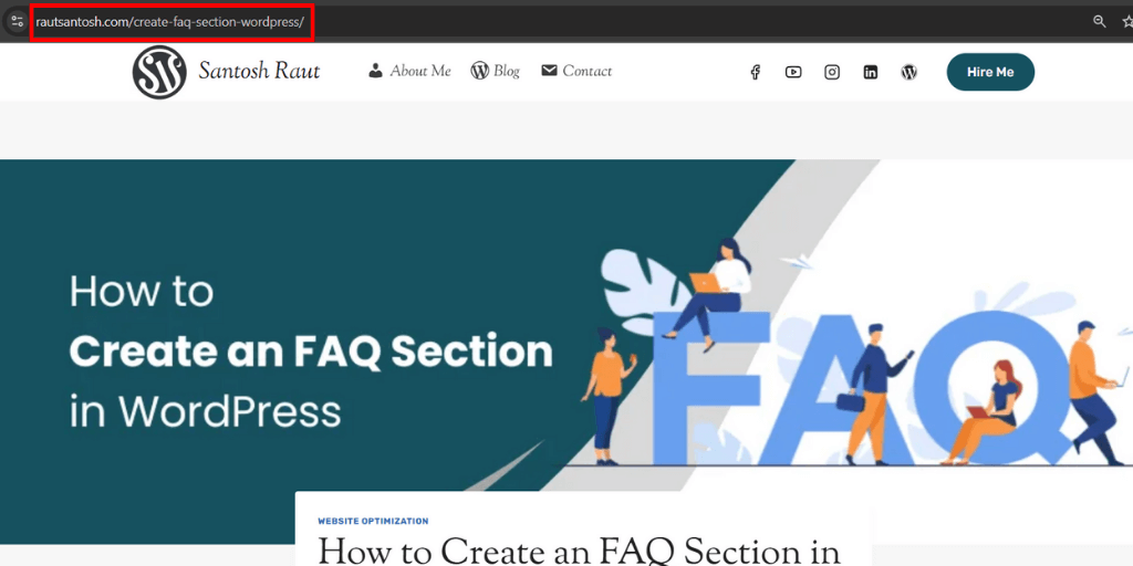 Use Keyword in URL