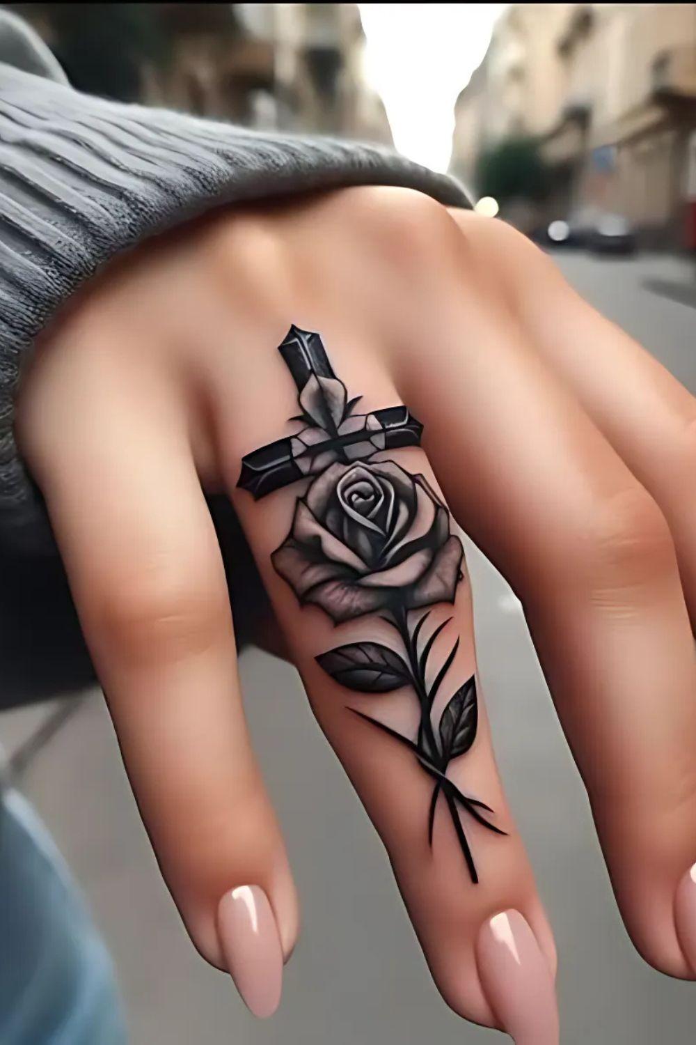 Finger Tattoo Cover-Up