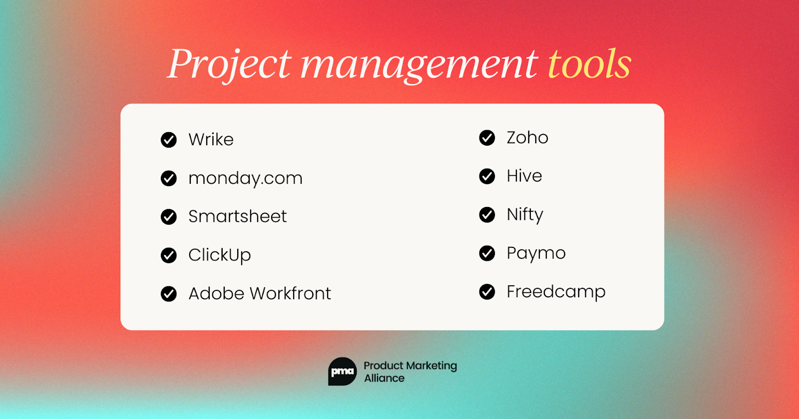 What kind of product marketing tools  do your competitors use (from 3 years of data)?