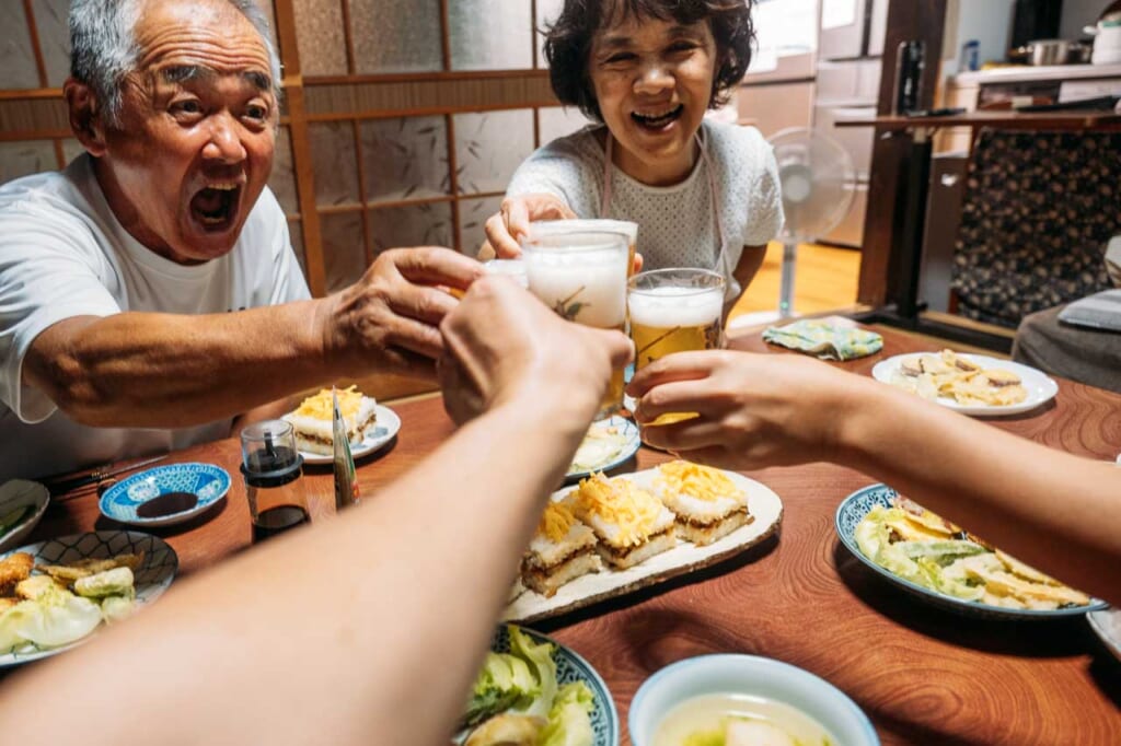 Repas avec une famille japonaise à Nagasaki