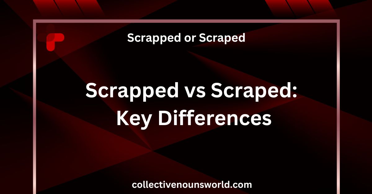 Examples of Scrapped