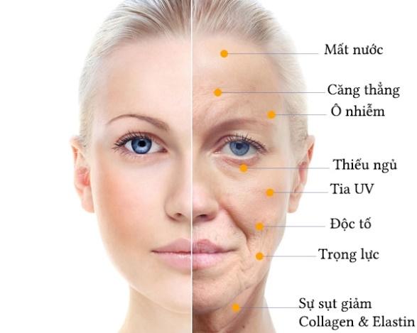 Dấu hiệu lão hóa da do tia UV gây hại