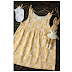 KIDS YELLOW AND WHITE FROCK