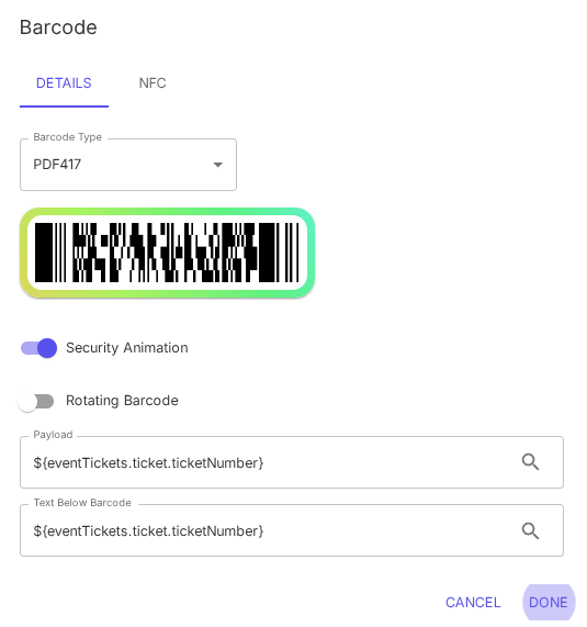 QR codes for event tickets