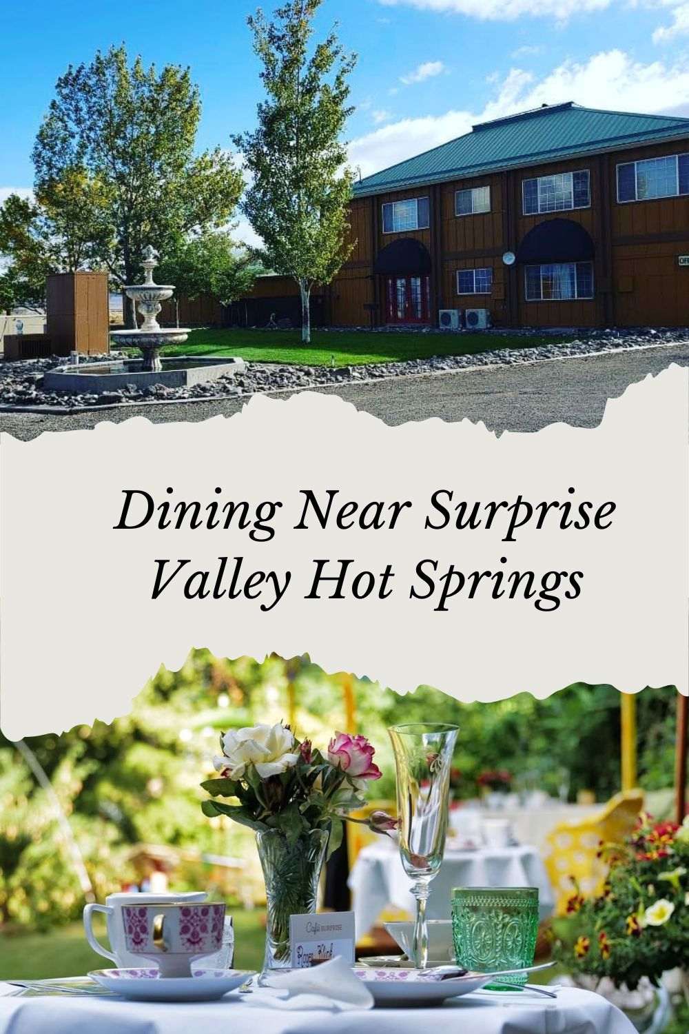 Dining Near Surprise Valley Hot Springs
