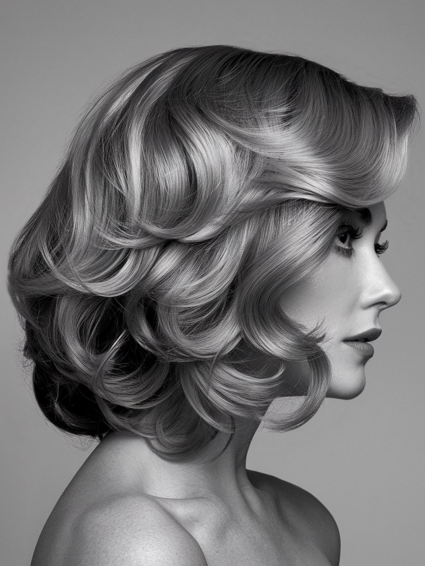 30. Retro Wavy Bob