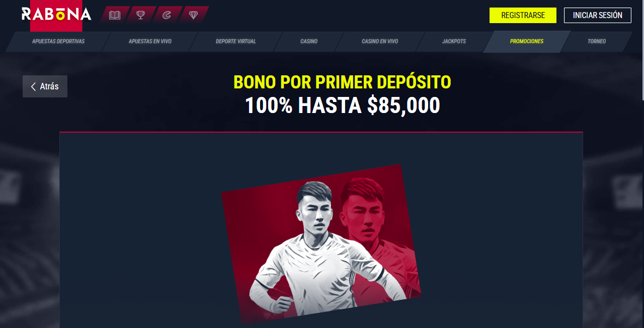 Bono de bienvenida Rabona
